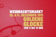 Flyer der Goldenen Glocke mit Glockenmotiv