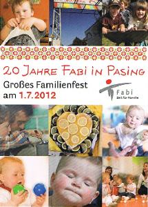 Plakat zum Jubiläum der FABI München Pasing