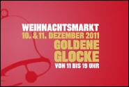 Flyer der Goldenen Glocke mit Glockenmotiv