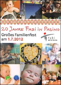 Plakat zum Jubiläum der FABI München Pasing